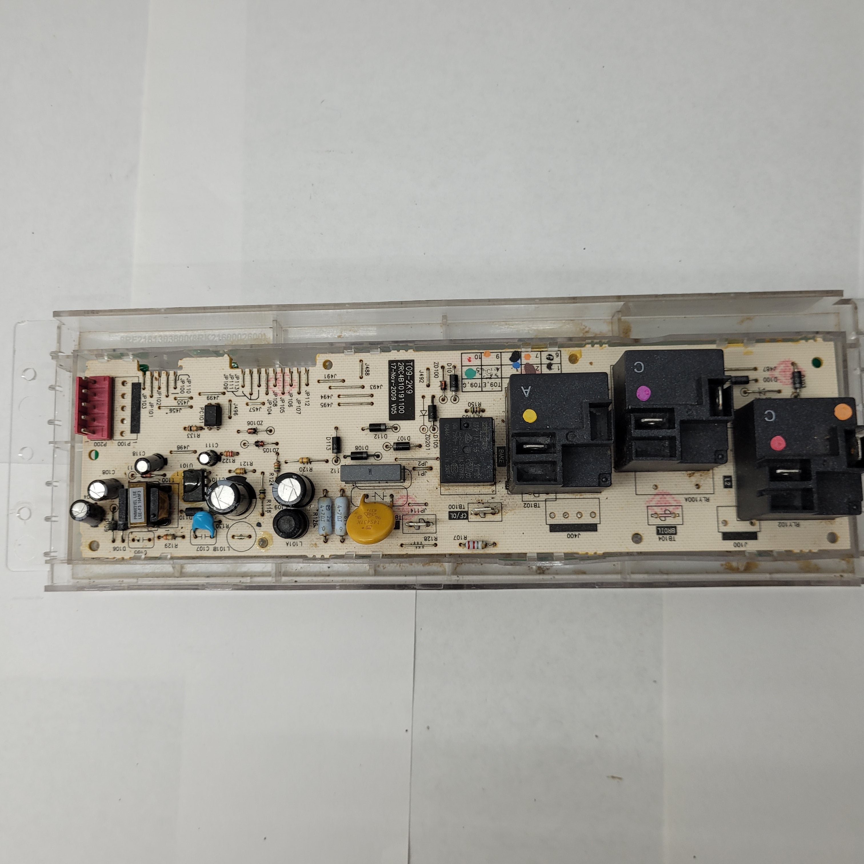 GE Stove Oven Range White Electronic Control Board WB27X26540 GE Stove Oven Range White Electronic Control Board WB27X26540